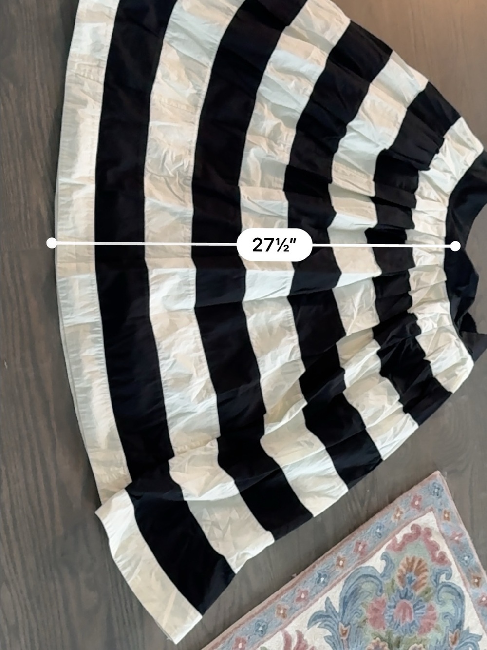 Black and White Striped Skirt - Picture 7 of 7
